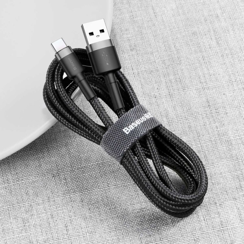 Patvarus nailoninis USB laidas USB-C 2A 3M...