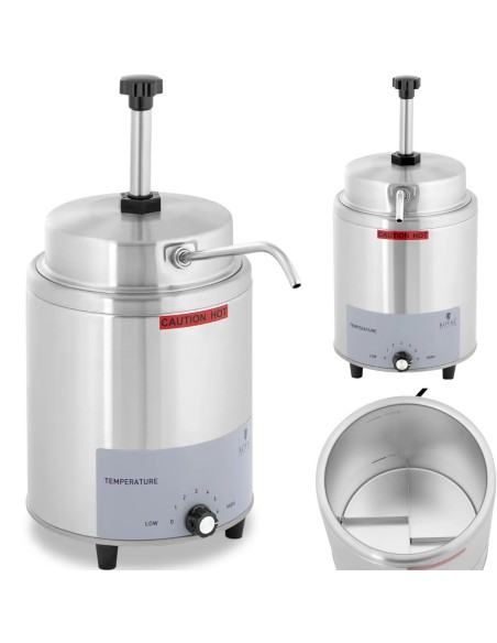 Elektrinis padažo šildytuvas su pompiniu dozatoriumi, 3,3 l, 550 W
 
Elektrinis padažo šildytuvas su pompiniu dozatoriumi, 3,3 l, 550 W