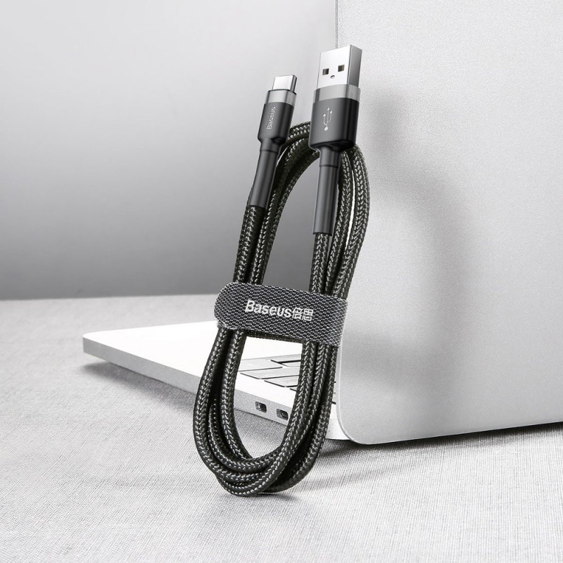 Patvarus nailoninis USB laidas USB-C 2A 3M...