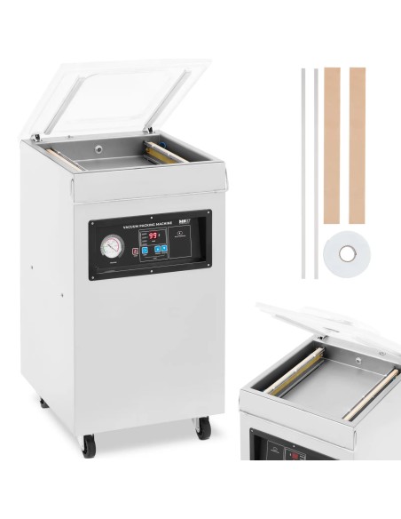 Kamerinė vakuuminio pakavimo mašina maistui, elektronikai, laisvai stovinti, 40 cm, 900 W
 
Kamerinė vakuuminio pakavimo mašina maistui, elektronikai, laisvai stovinti, 40 cm, 900 W