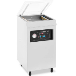 
Kamerinė vakuuminio pakavimo mašina maistui, elektronikai, laisvai stovinti, 40 cm, 900 W
