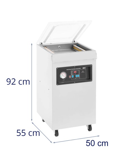 Kamerinė vakuuminio pakavimo mašina maistui, elektronikai, laisvai stovinti, 40 cm, 900 W
 
Kamerinė vakuuminio pakavimo mašina maistui, elektronikai, laisvai stovinti, 40 cm, 900 W