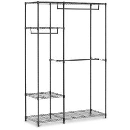 Vielinė kabykla drabužiams rūbinei 4 lentynos 3 pakabos 120 x 45 x 179,5 cm iki 270 kg