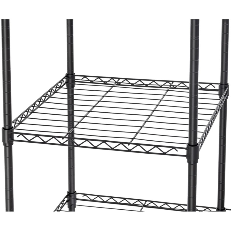 Vielinė kabykla drabužiams rūbinei 4 lentynos 3 pakabos 120 x 45 x 179,5 cm iki 270 kg