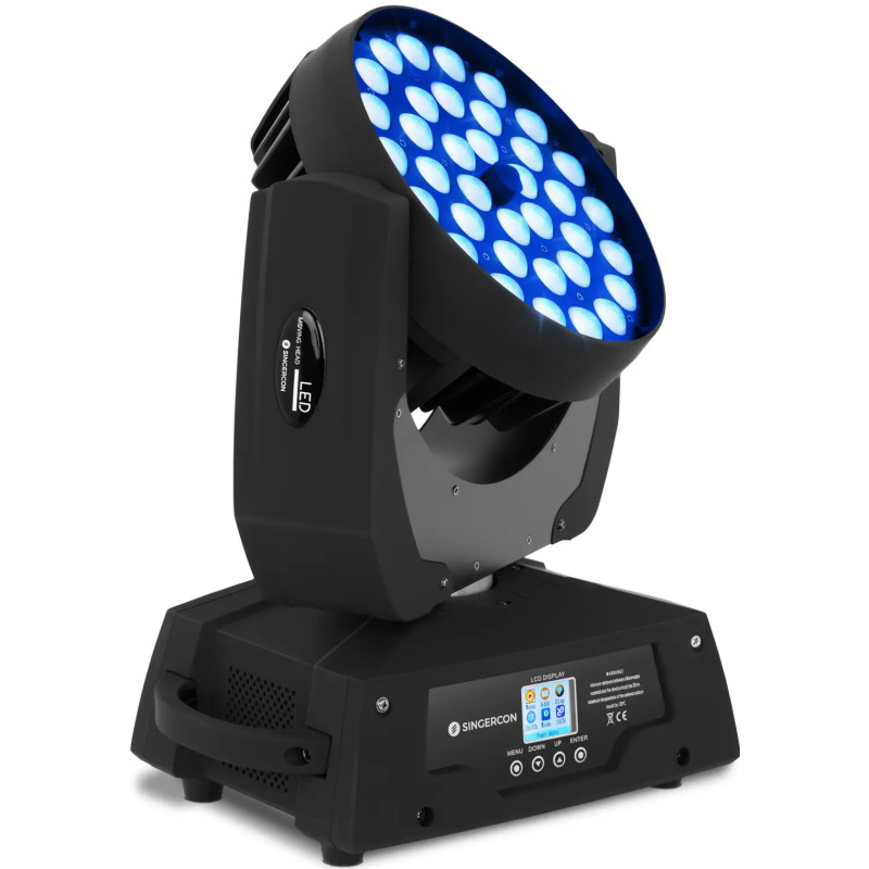 Judanti galva DJ scenos apšvietimo prožektorius LED 36 x 10 W RGBW