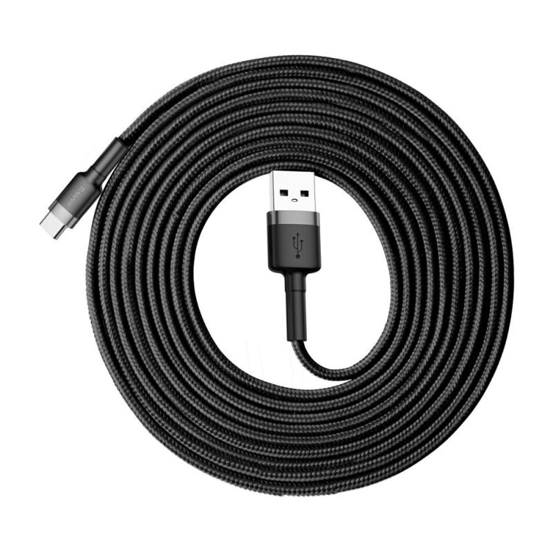 Patvarus nailoninis USB laidas USB-C 2A 3M...