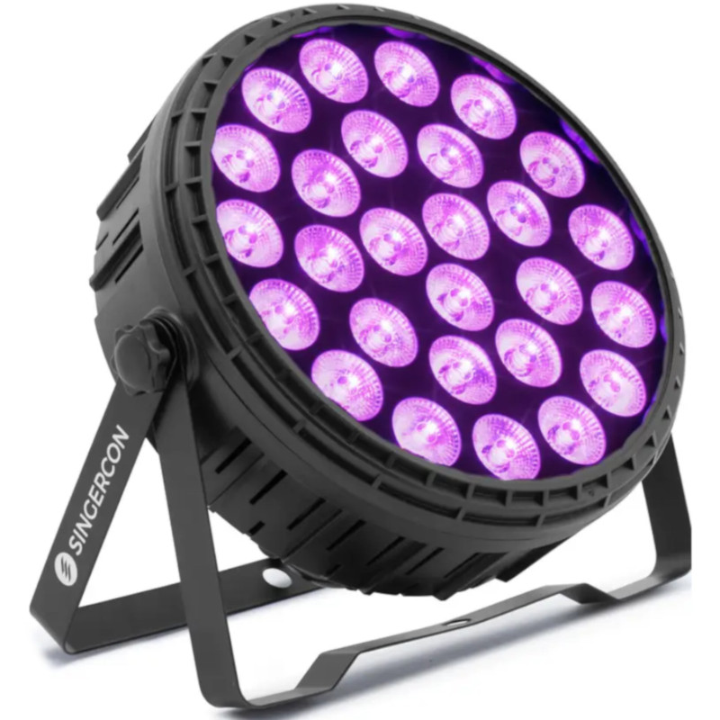 DJ scenos prožektorius 27 RGBW LED - 2 vnt.