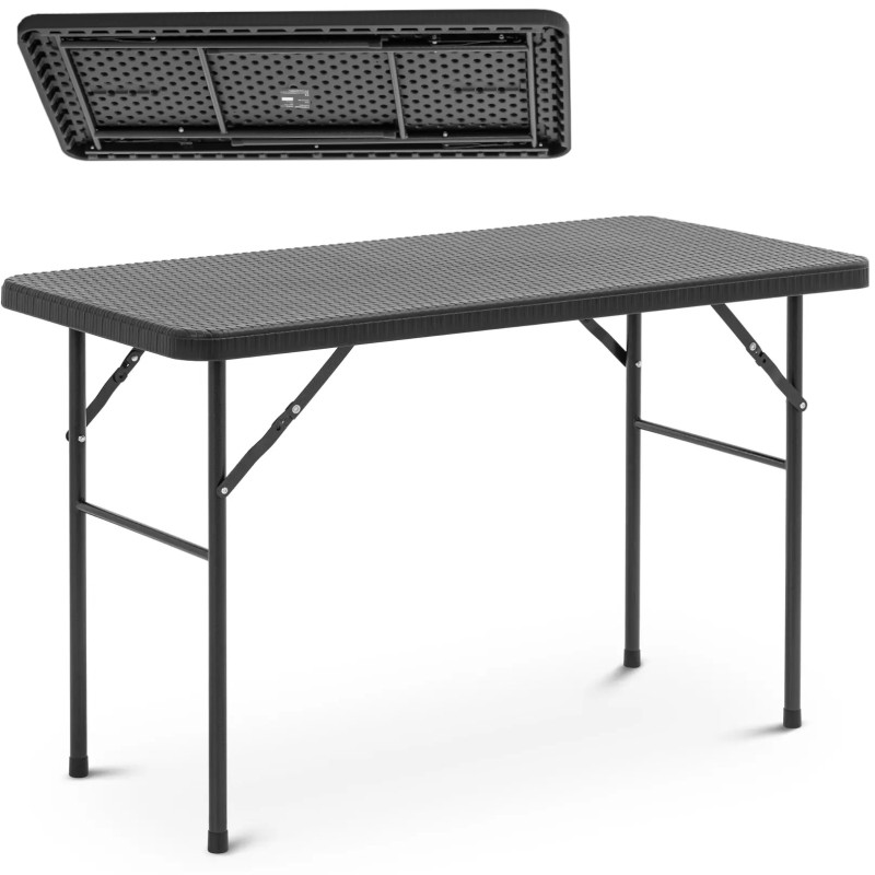 
Sodo maitinimo stalas sulankstomas 121,6 x 61,5 x 73,5 cm juodas
