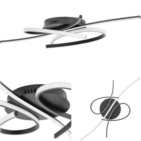 Modernus LED lubinis šviestuvas su nuotolinio valdymo pulteliu – susipynusios linijos
 
Modernus LED lubinis šviestuvas su nuotolinio valdymo pulteliu – susipynusios linijos