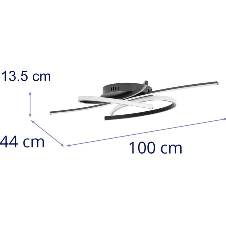 Modernus LED lubinis šviestuvas su nuotolinio valdymo pulteliu – susipynusios linijos
 
Modernus LED lubinis šviestuvas su nuotolinio valdymo pulteliu – susipynusios linijos