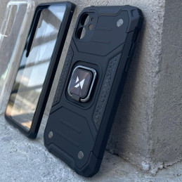 
Šarvuotas dėklas iPhone 14 Pro Max, magnetinis laikiklis Ring Armor, auksinis
