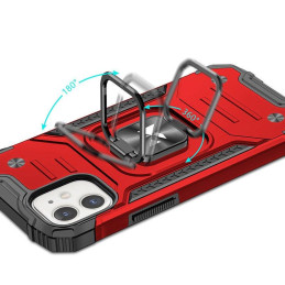 
Šarvuotas dėklas iPhone 14 Plus, magnetinis laikiklis Ring Armor, raudonas
