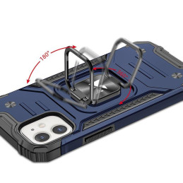 
Šarvuotas dėklas iPhone 14 Plus, Ring Armor magnetinis laikiklis, mėlynas
