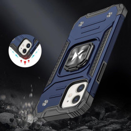 
Šarvuotas dėklas iPhone 14 Plus, Ring Armor magnetinis laikiklis, mėlynas
