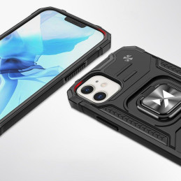 
Šarvuotas dėklas iPhone 14 Plus, Ring Armor magnetinis laikiklis, juodas
