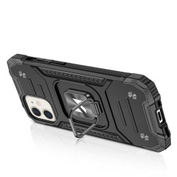 
Šarvuotas dėklas iPhone 14 Plus, Ring Armor magnetinis laikiklis, juodas

