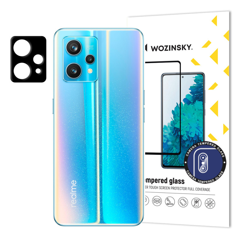 
9H grūdintas stiklas visam fotoaparatui, Realme 9 Pro kamera + visas kameros stiklas
