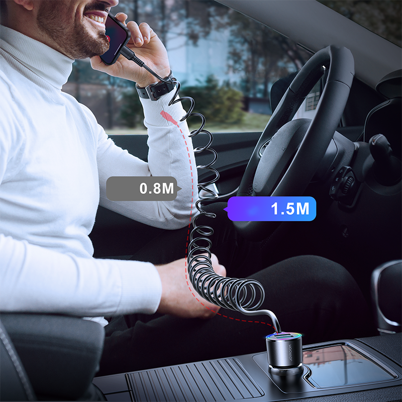 3in1 Greitas automobilinis įkroviklis su...