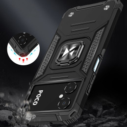 
Šarvuotas dėklas, skirtas Google Pixel 7 Pro, magnetinis laikiklis Ring Armor, juodas
