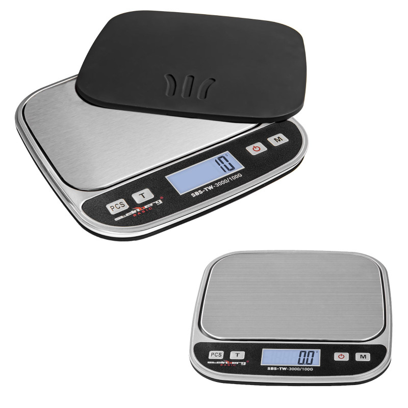 Tikslus laboratorinis svarstyklės SBS-TW-3000/100G iki 3000g / 0,1g
