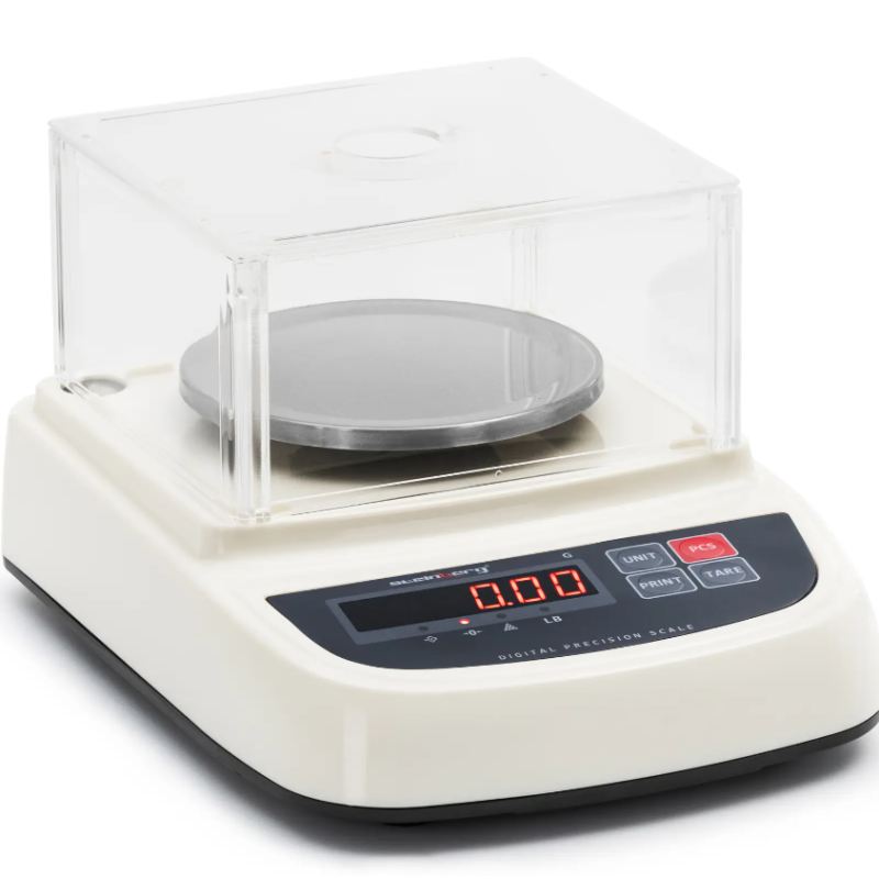 Analitinės laboratorinės svarstyklės su LED dangteliu RS232 200g / 0,01g