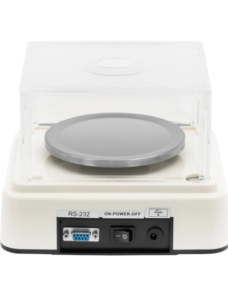 Analitinės laboratorinės svarstyklės su LED dangteliu RS232 200g / 0,01g