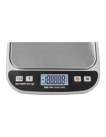 Tikslus laboratorinis svarstyklės SBS-TW-3000/100G iki 3000g / 0,1g Tikslus laboratorinis svarstyklės SBS-TW-3000/100G iki 3000g / 0,1g