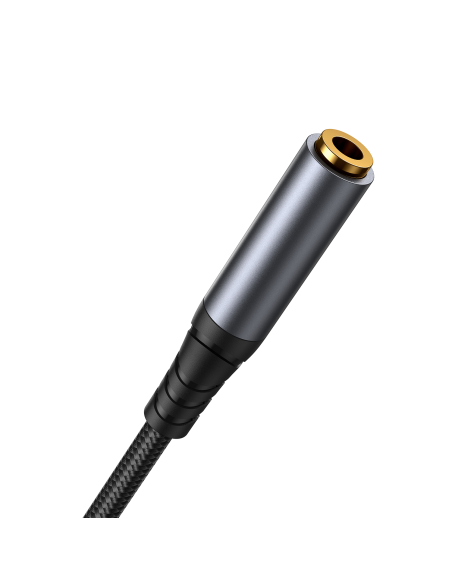 Audio Stereo AUX ilgintuvas 3,5 mm mini lizdas 1,2 m juodas
