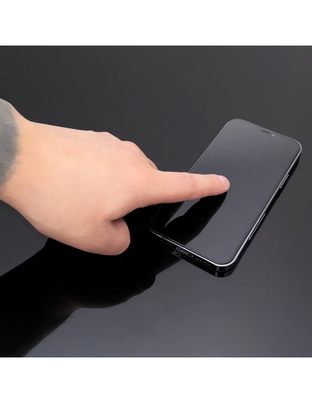 
9H grūdintas stiklas visam Oppo A17 ekranui su juodu Full Glue rėmeliu
