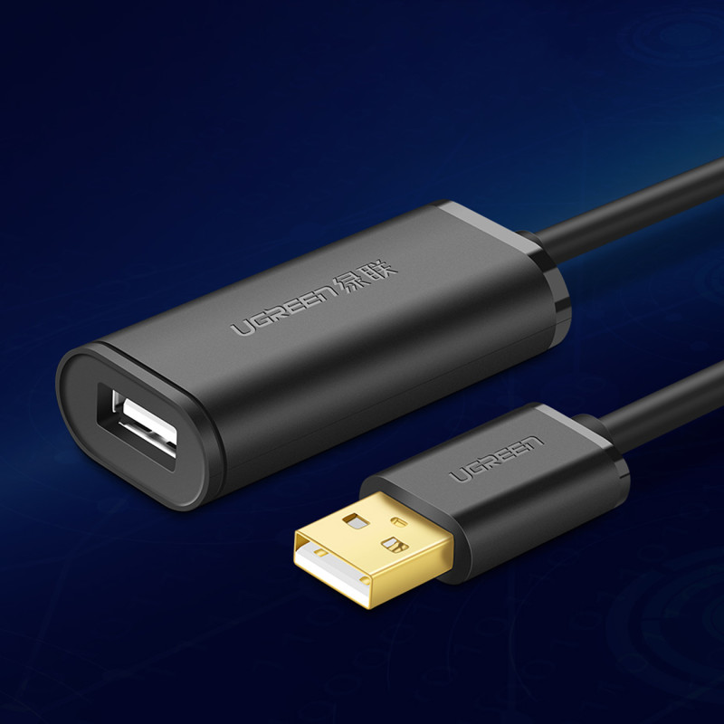 
Aktyvus USB-A 2.0 laido prailginimas 480Mb/ s 25m juodas
