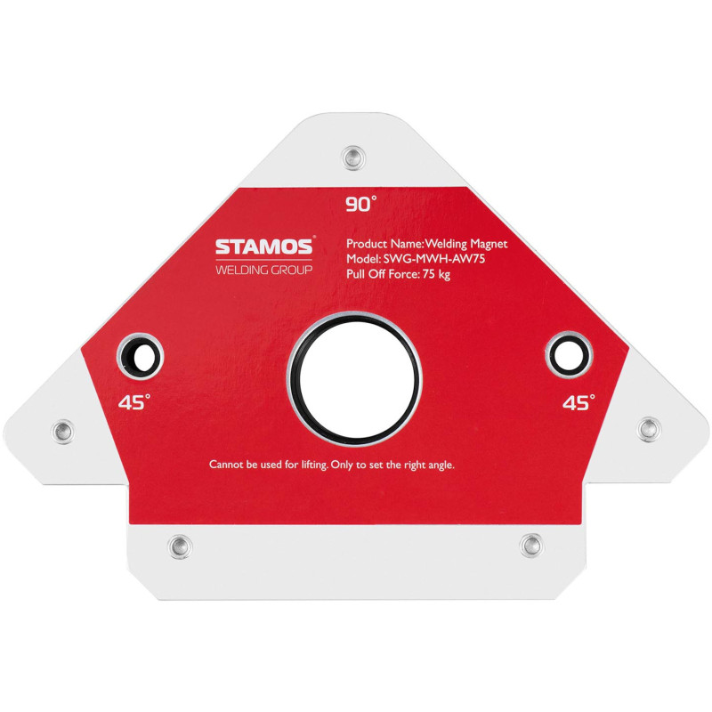 Kampinio strypo magnetinio suvirinimo laikiklio kampas 45/90/135 iki 75 kg