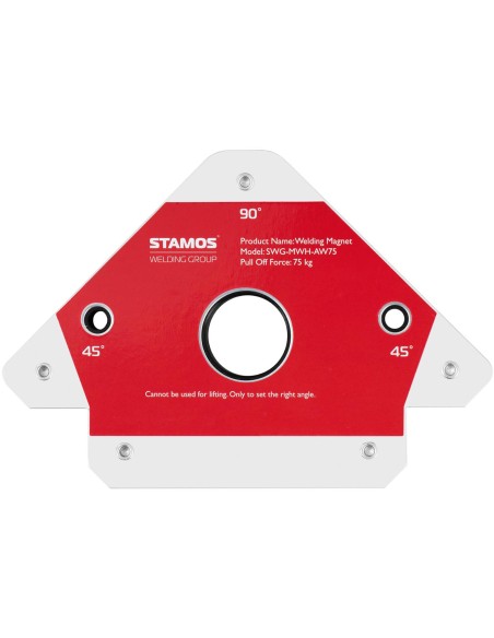 Kampinio strypo magnetinio suvirinimo laikiklio kampas 45/90/135 iki 75 kg
