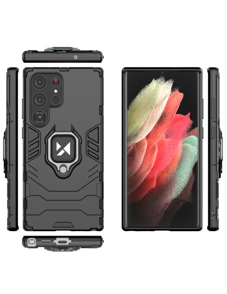 Šarvuotas dėklas Samsung Galaxy S23 Ultra, Ring Armor magnetinis laikiklis, juodas
 
Šarvuotas dėklas Samsung Galaxy S23 Ultra, Ring Armor magnetinis laikiklis, juodas