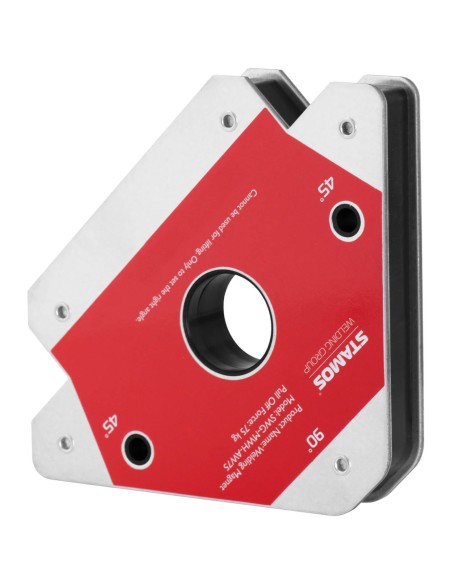 Kampinio strypo magnetinio suvirinimo laikiklio kampas 45/90/135 iki 75 kg