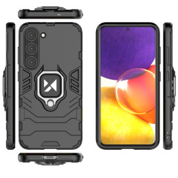 
Šarvuotas dėklas Samsung Galaxy S23, Ring Armor magnetinis laikiklis, juodas

