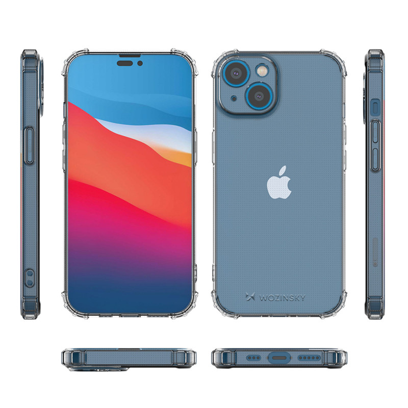 Skaidrus šarvuotas dėklas iPhone 14 Plus Anti Shock