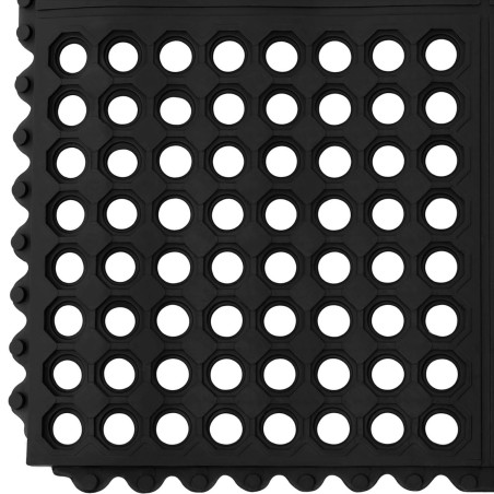 Neslystantis ažūrinis guminis durų kilimėlis 100 x 100 x 1 cm Neslystantis ažūrinis guminis durų kilimėlis 100 x 100 x 1 cm