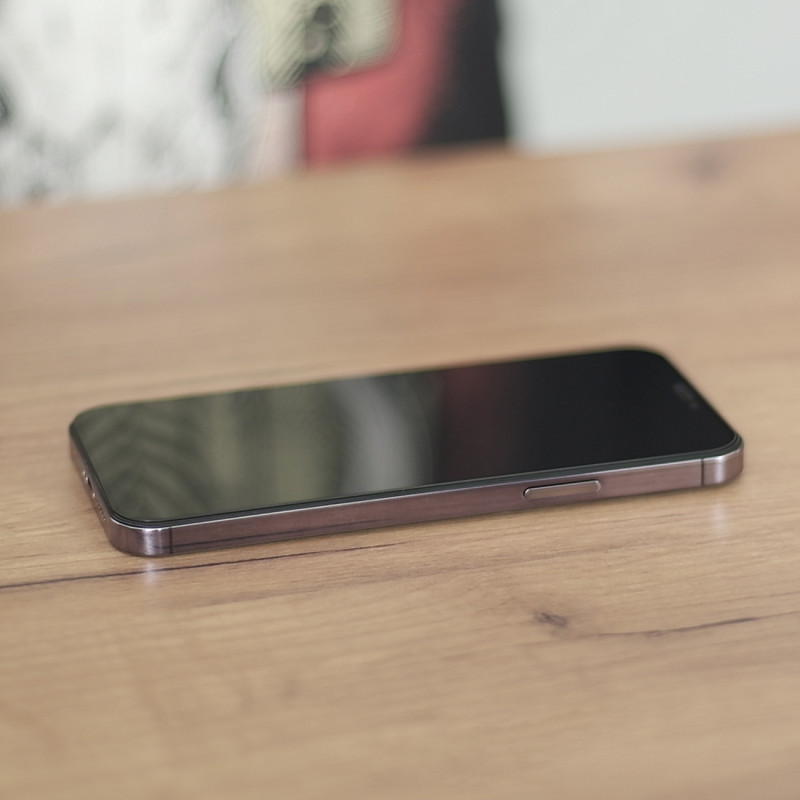 Privatus grūdintas stiklas, skirtas Samsung Galaxy A14 / A14 5G ekranui su apsaugos nuo šnipinėjimo filtru