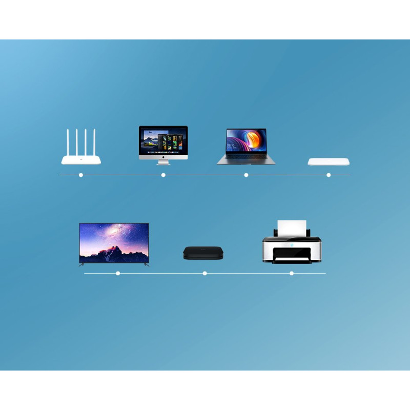 Patchcord kabelis Ethernet tinklo kabelis RJ45 Cat 6 UTP 1000Mbps 20m