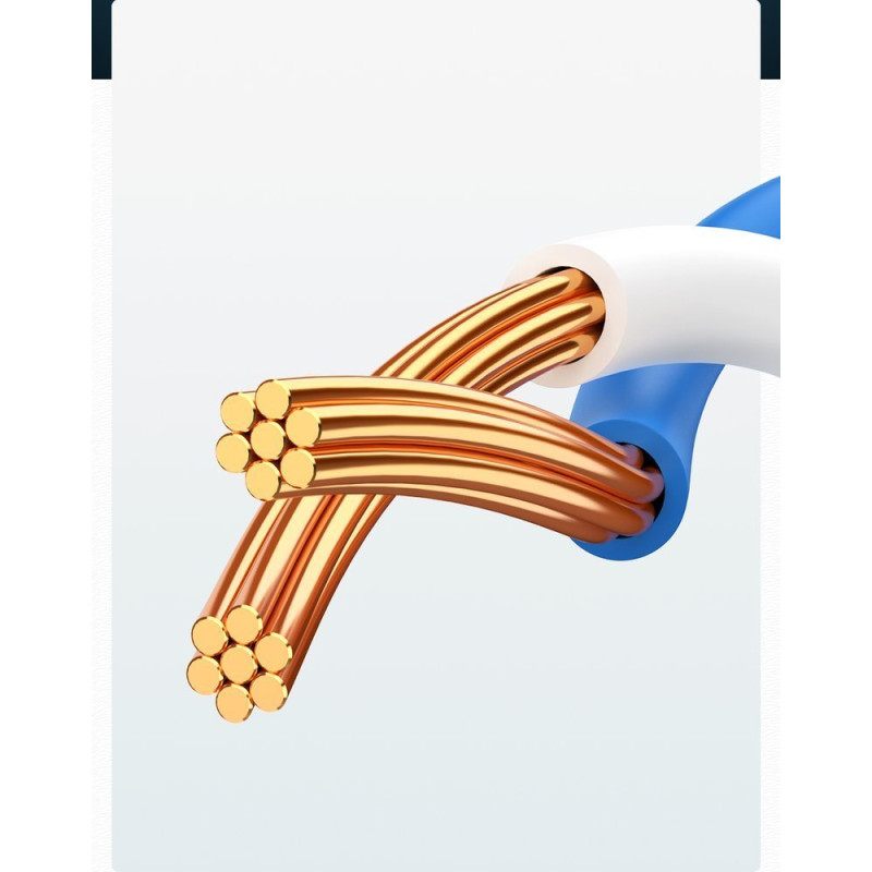 Patchcord kabelis Ethernet tinklo kabelis RJ45 Cat 6 UTP 1000Mbps 20m