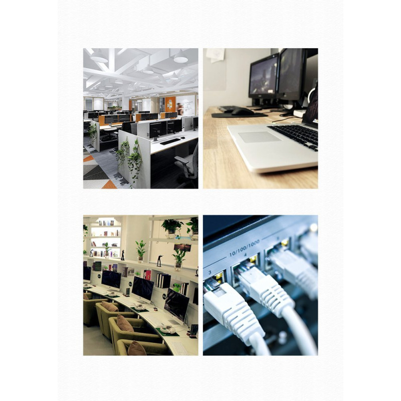 Patchcord kabelis Ethernet tinklo kabelis RJ45 Cat 6 UTP 1000Mbps 20m