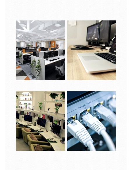 Patchcord kabelis Ethernet tinklo kabelis RJ45 Cat 6 UTP 1000Mbps 20m