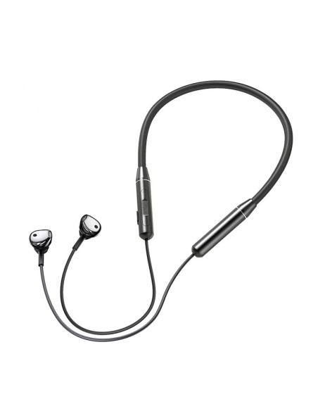 Sportinės ausinės bėgikams belaidė bluetooth kaklo juosta juoda Sportinės ausinės bėgikams belaidė bluetooth kaklo juosta juoda