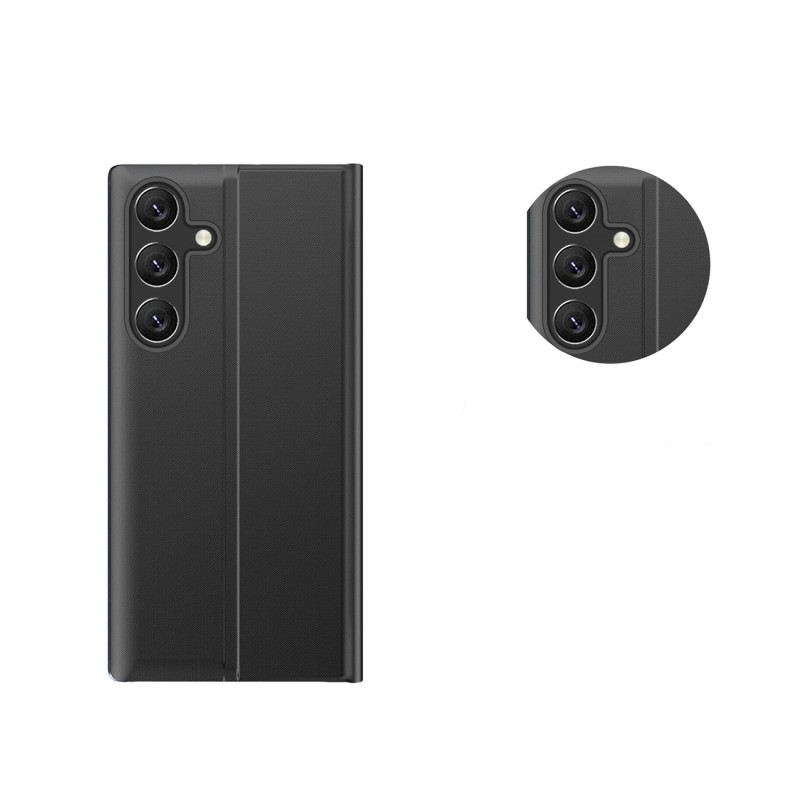Dėklo dangtelis su atvartu ir stovu Xiaomi Redmi Note 12 Pro / Poco X5 Pro 5G Naujam Sleep Case juodas