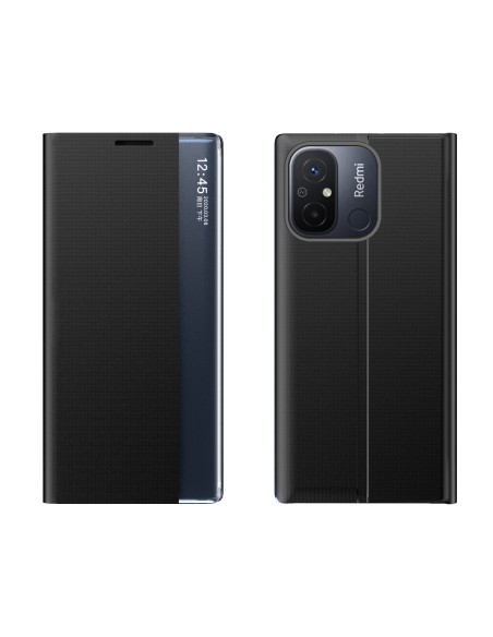 
Dėklo dangtelis su atvartu ir stovu Xiaomi Redmi 11A / Poco C55 / Redmi 12C New Sleep Case juodas
