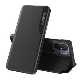 
Dėklo dangtelis su atvartu ir stovu Xiaomi Redmi 11A / Poco C55 / Redmi 12C Eco Leather juoda
