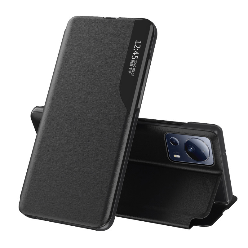 
Dėklas su atvartu ir stovu Xiaomi 13 Lite Eco Leather, juodas
