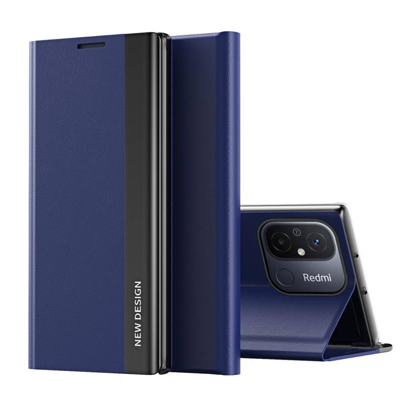 
Dėklo dangtelis su atvartu ir stovu Xiaomi Redmi 11A / Poco C55 / Redmi 12C Sleep Case Pro mėlynai
