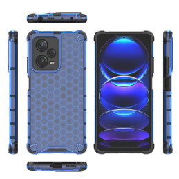 
Šarvuotas hibridinis dėklas, skirtas Xiaomi Redmi Note 12 Pro+ Honeycomb blue
