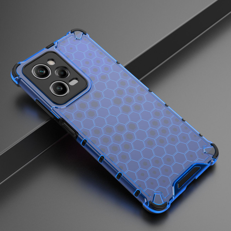 Šarvuotas hibridinis dėklas, skirtas Xiaomi Redmi Note 12 Pro / Poco X5 Pro 5G Honeycomb blue